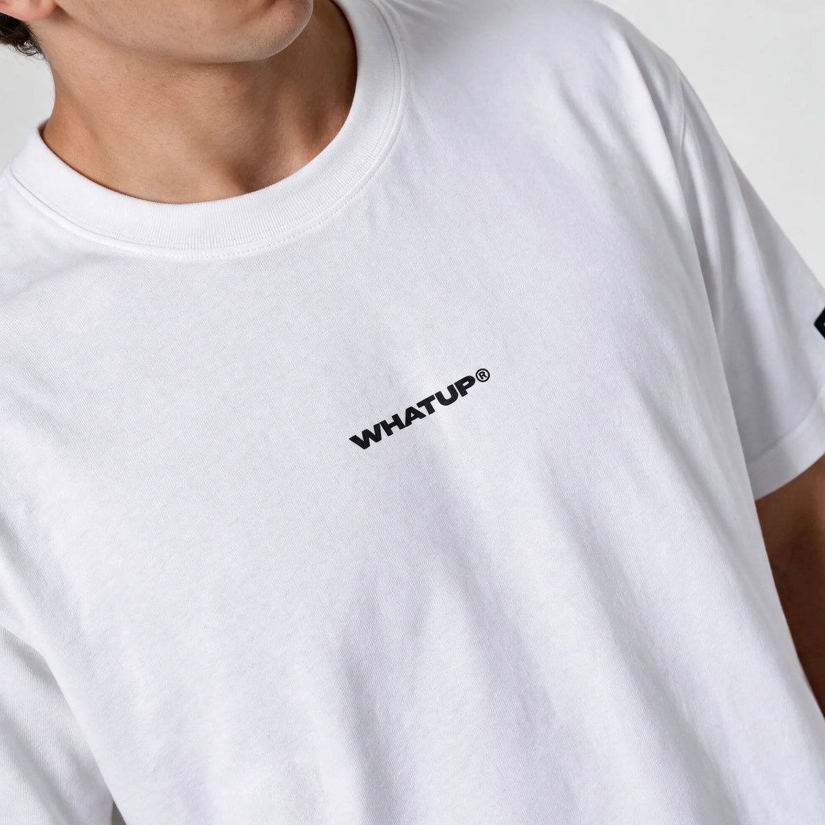 Polera WhatUp Classic Logo Regular Blanco