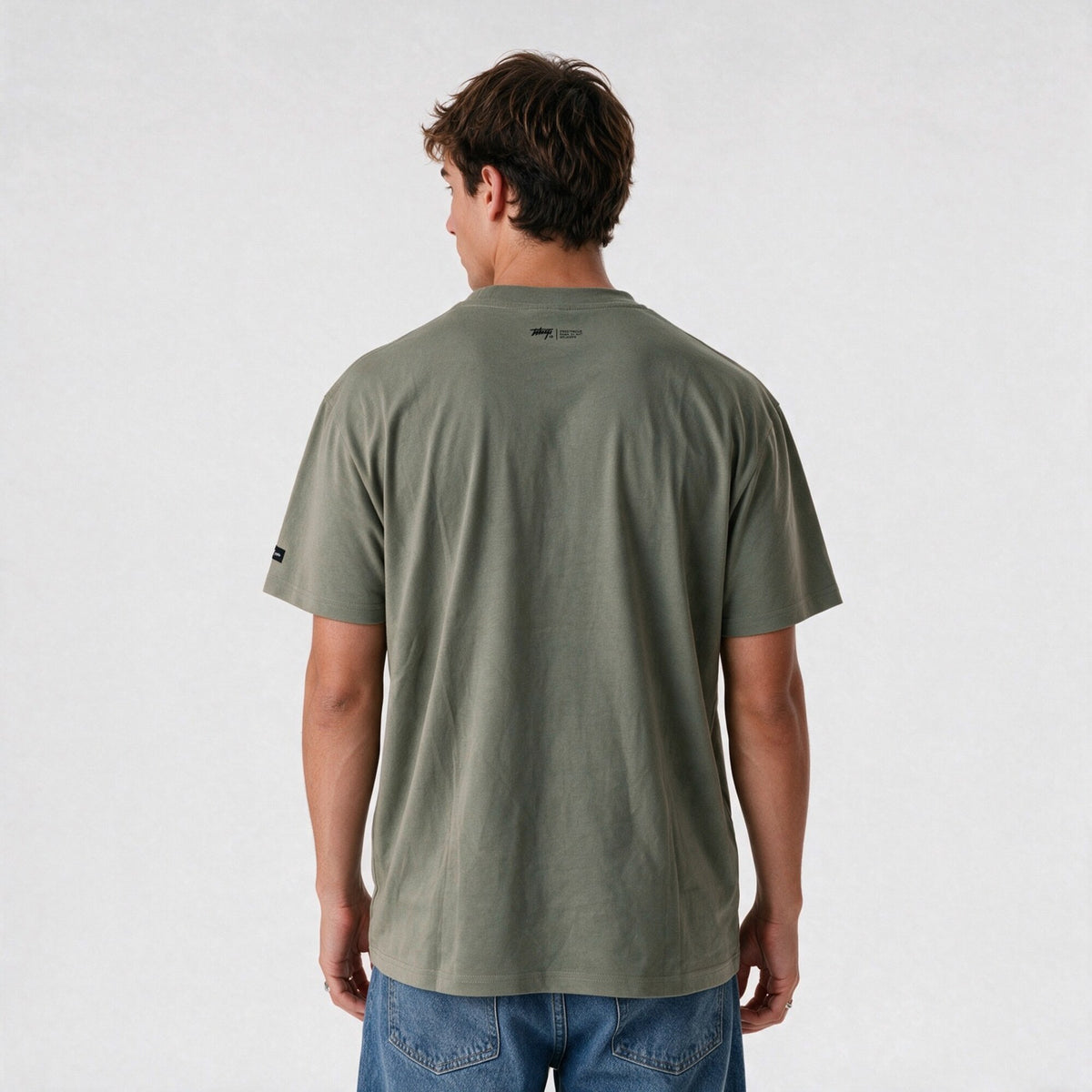 Polera WhatUp Classic Logo Regular Verde Oliva