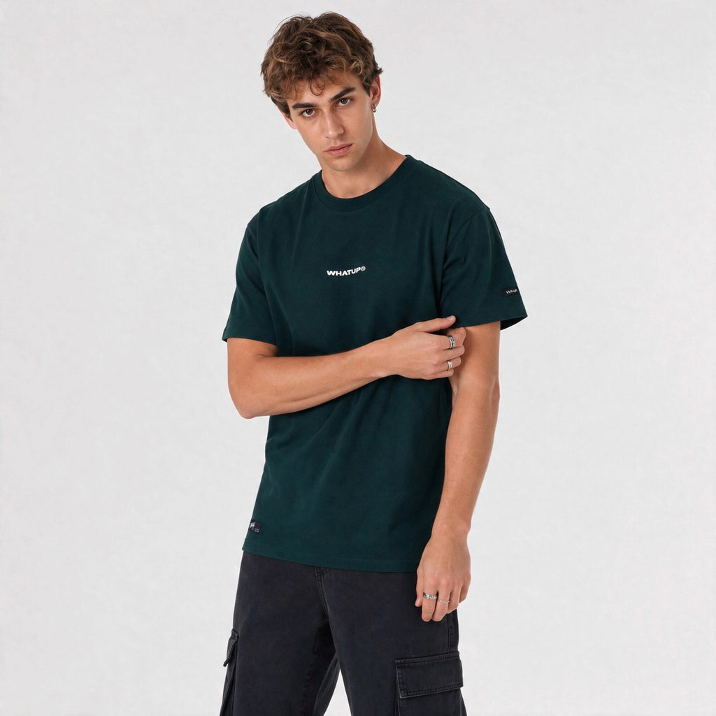 Polera WhatUp Classic Logo Regular Verde