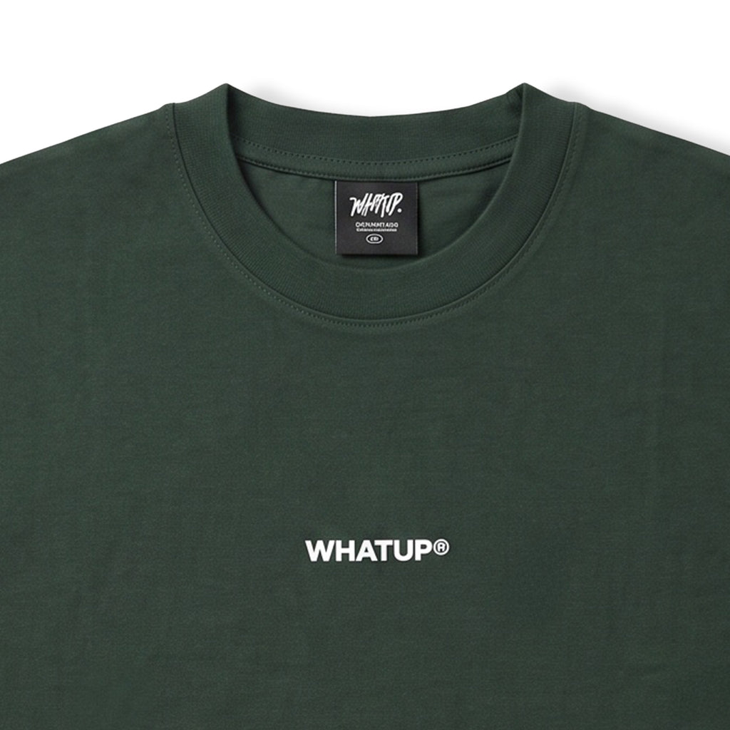 Polera WhatUp Men Classic Logo Green Black