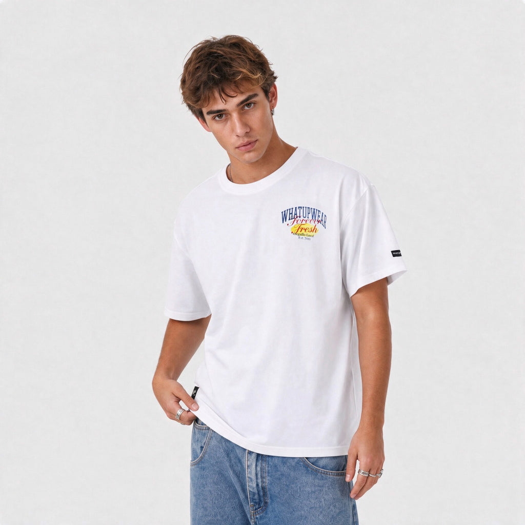 Polera WhatUp Oversize Box Forever Fresh Blanco