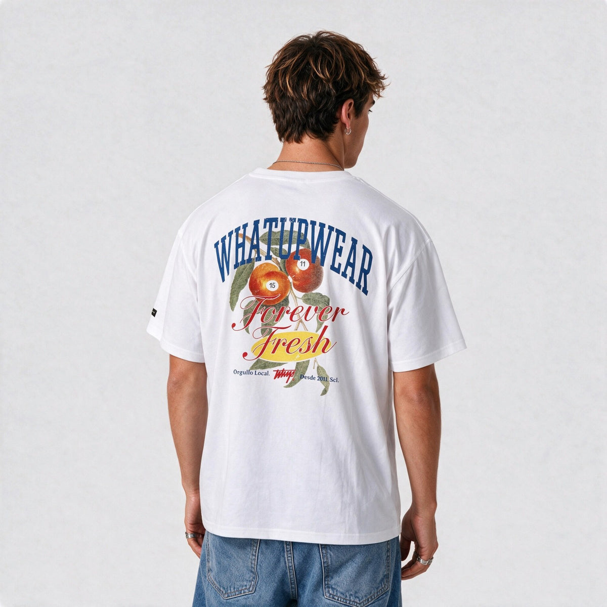 Polera WhatUp Oversize Box Forever Fresh Blanco
