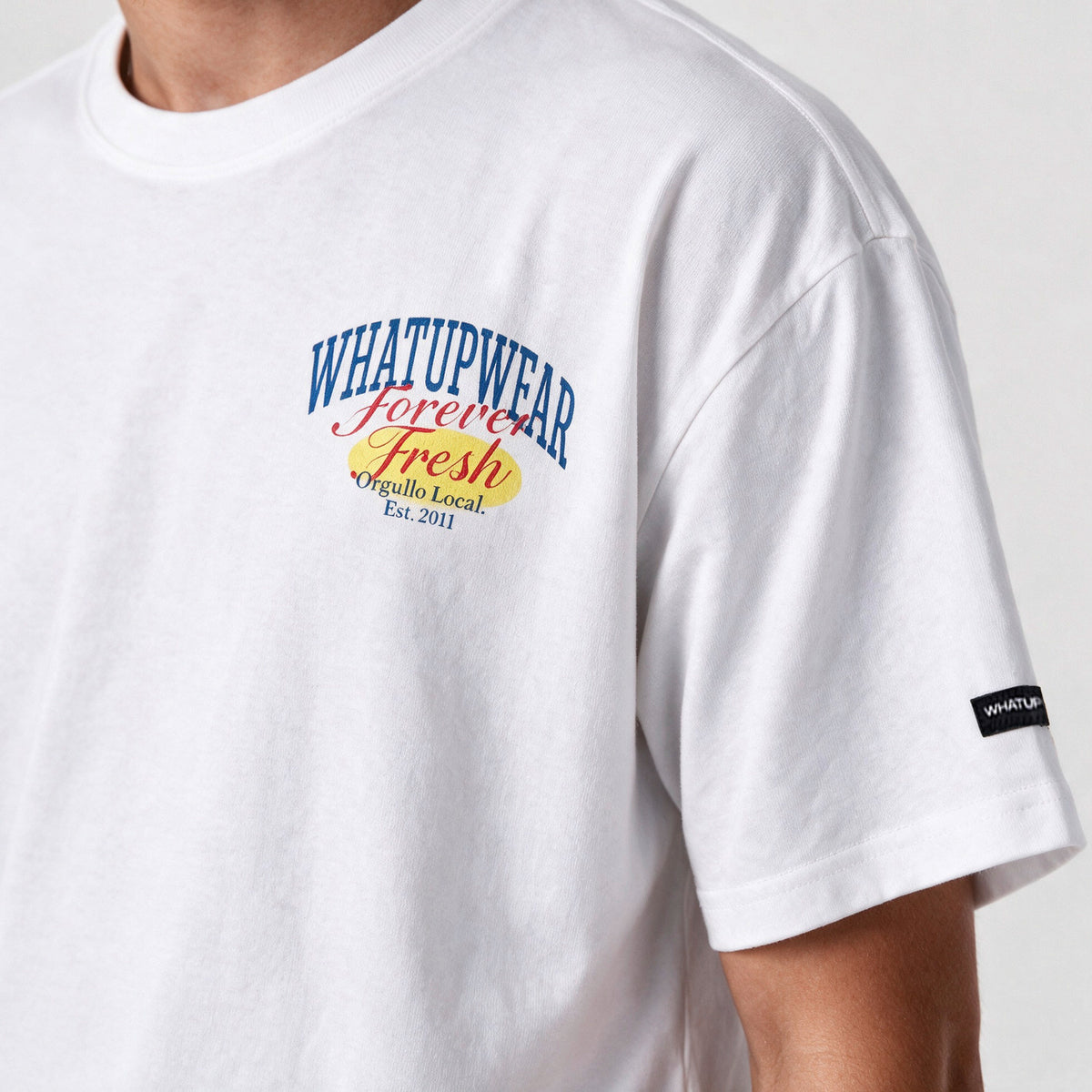Polera WhatUp Oversize Box Forever Fresh Blanco