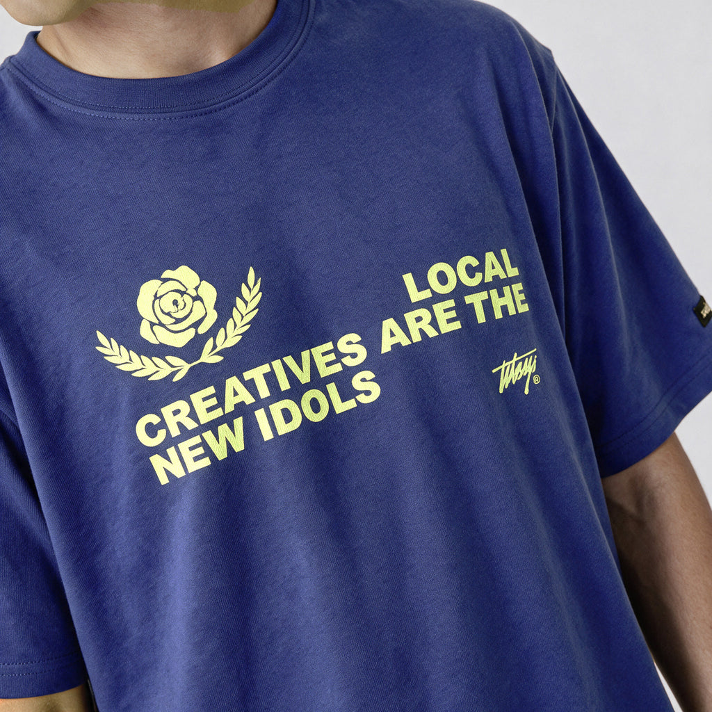 Polera WhatUp Local Creatives Oversize Box Azul