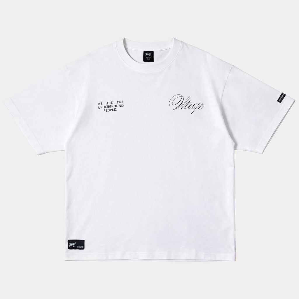 Polera WhatUp Oversize Box Creatives From The Under Blanco