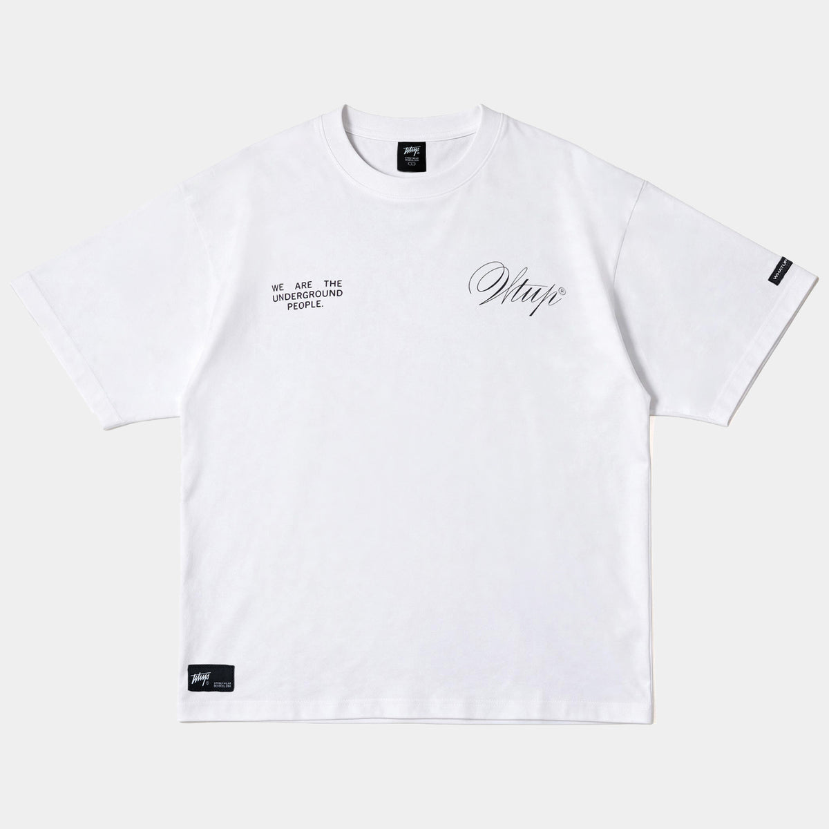 Polera WhatUp Oversize Box Creatives From The Under Blanco