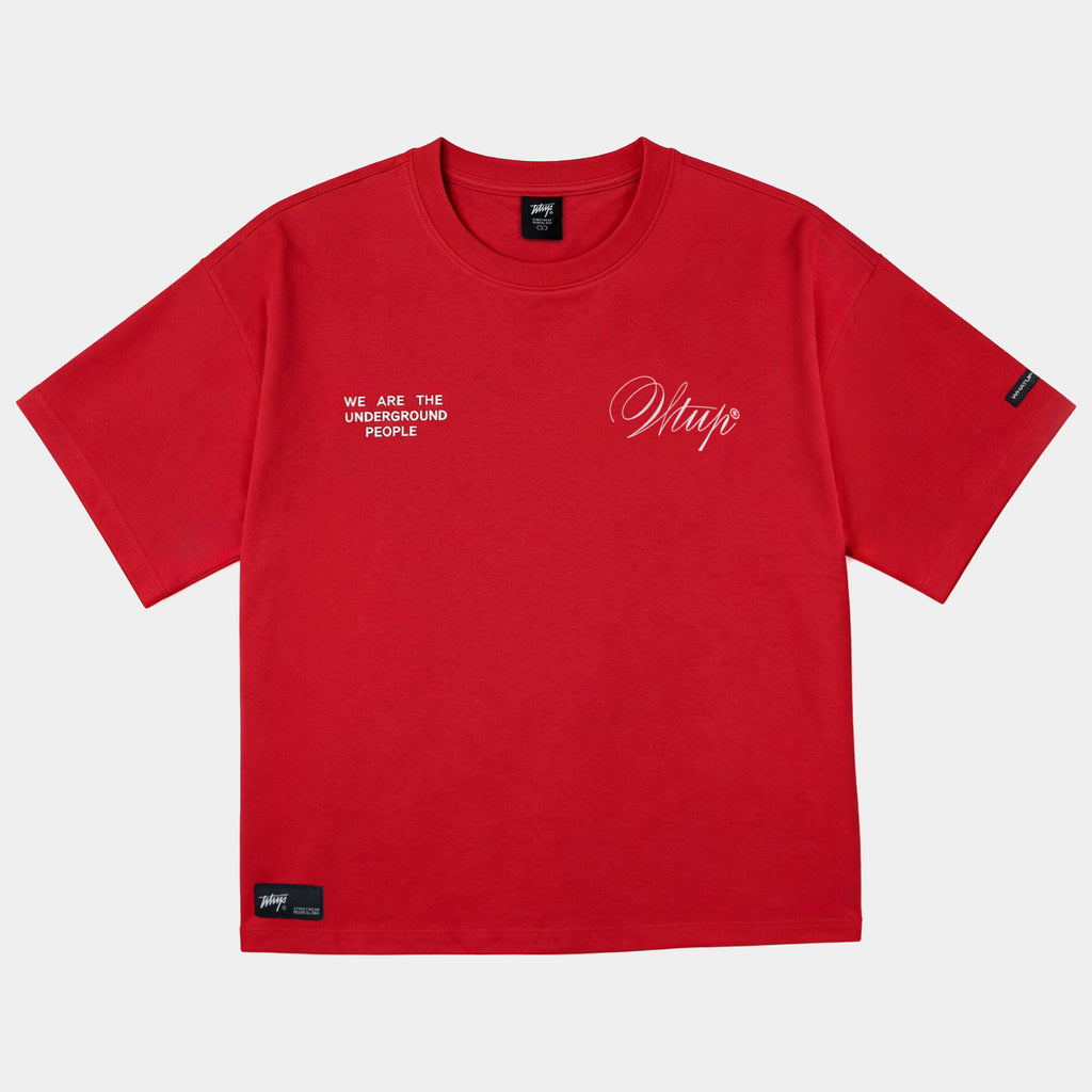 Polera WhatUp Oversize Box Creatives From The Under Rojo