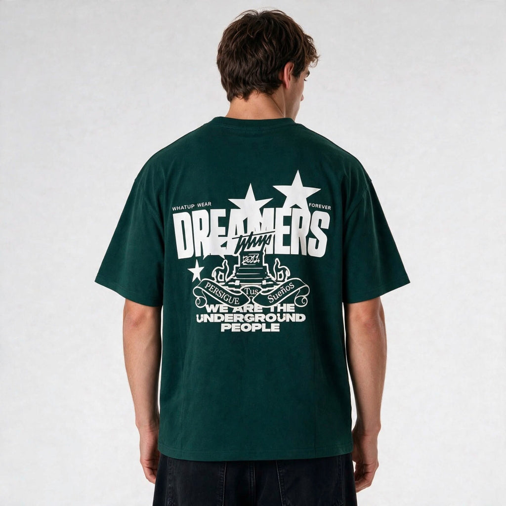 Polera WhatUp Oversize Box Dreamers Verde