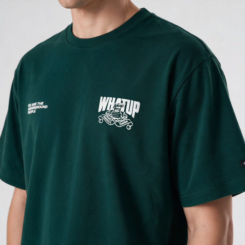 Polera WhatUp Oversize Box Dreamers Verde