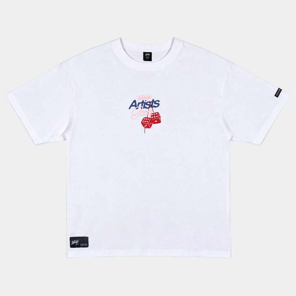 Polera WhatUp Oversize Box Artists Gang Blanco