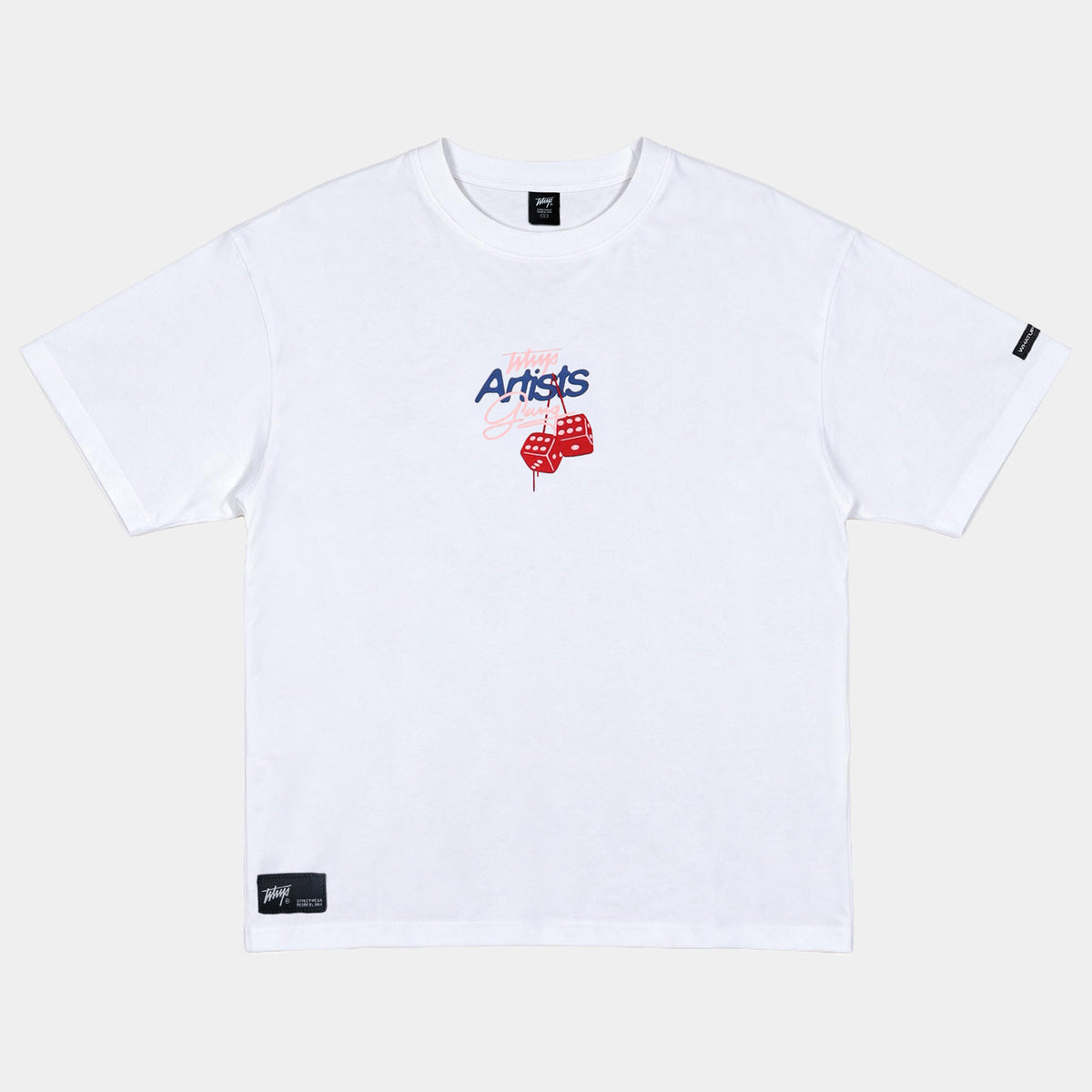 Polera WhatUp Oversize Box Artists Gang Blanco