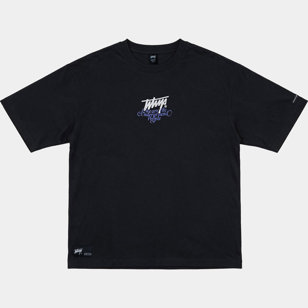 Polera WhatUp Oversize Box Cherry Dice Negro