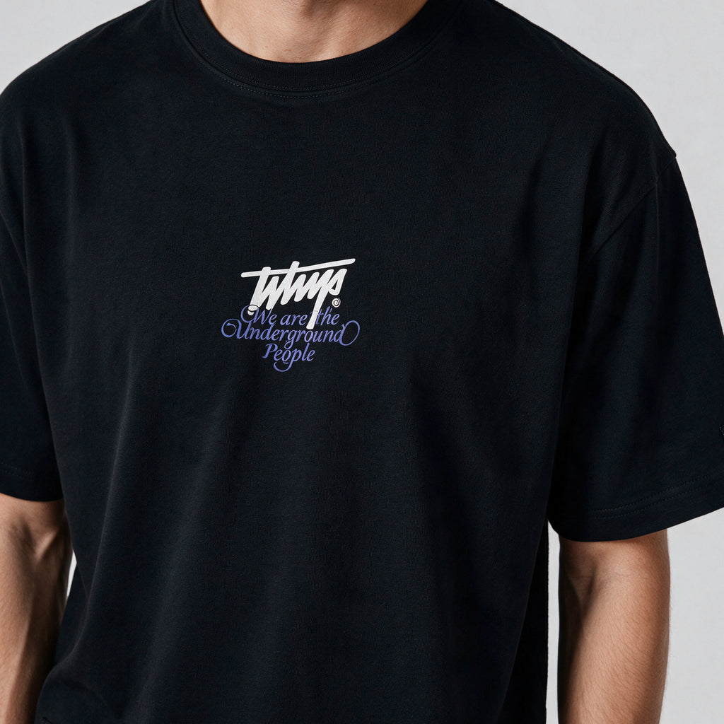 Polera WhatUp Oversize Box Cherry Dice Negro