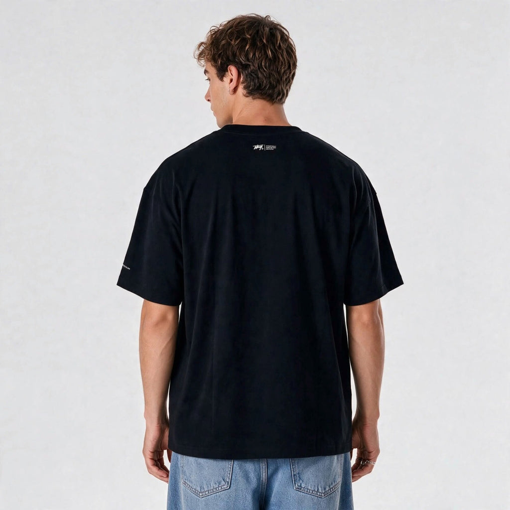 Polera WhatUp Oversize Box Passion Keychain Negro