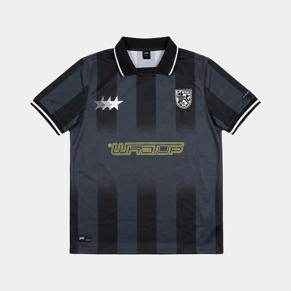 Polera WhatUp Blockcore 10 Regular Negro y Gris