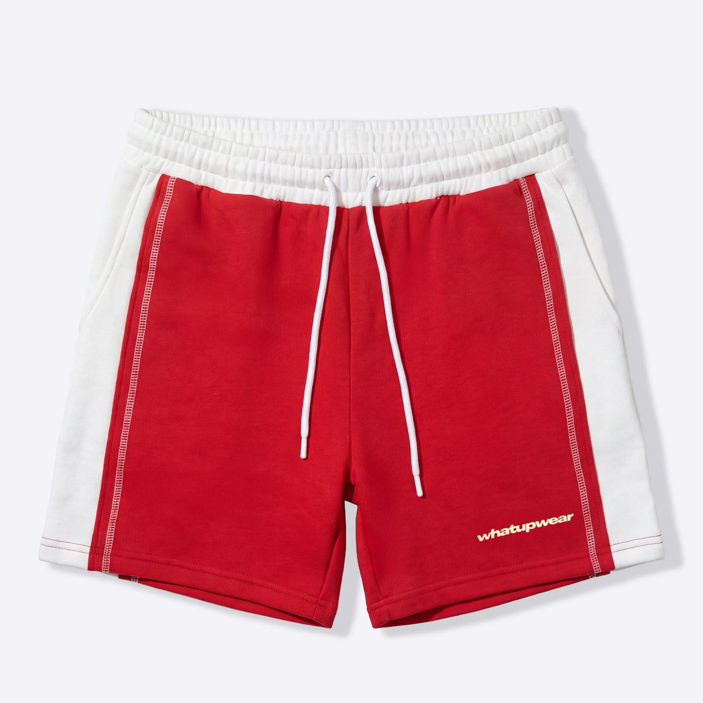 Short WhatUp Fleece Rojo y Blanco