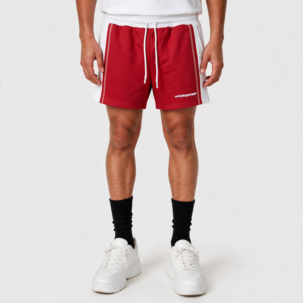 Short WhatUp Fleece Rojo y Blanco