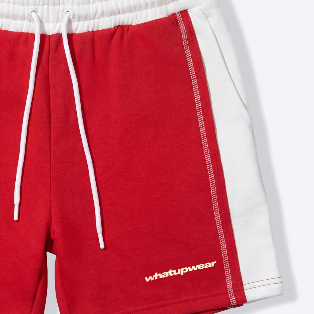 Short WhatUp Fleece Rojo y Blanco