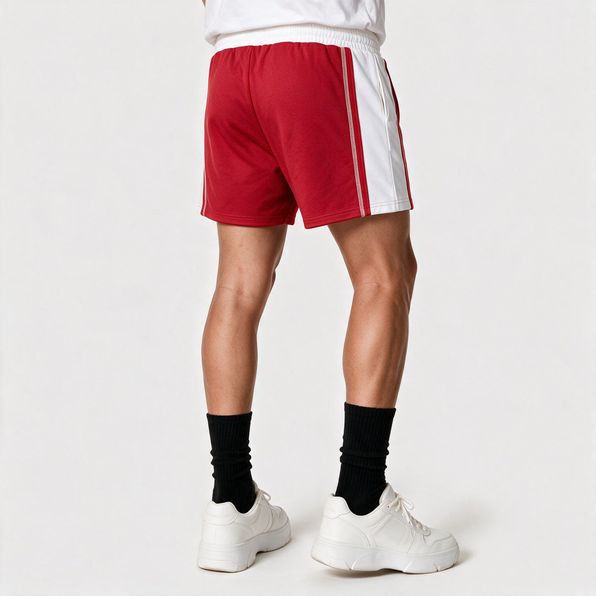Short WhatUp Fleece Rojo y Blanco