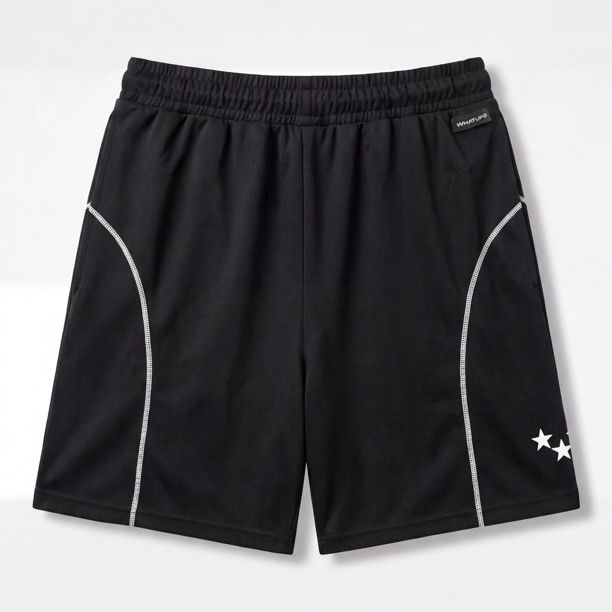 Short WhatUp Mesh Negro y Blanco