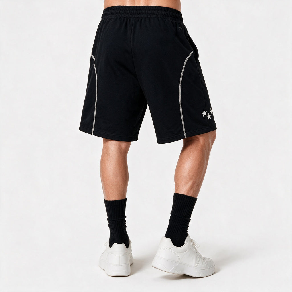 Short WhatUp Mesh Negro y Blanco
