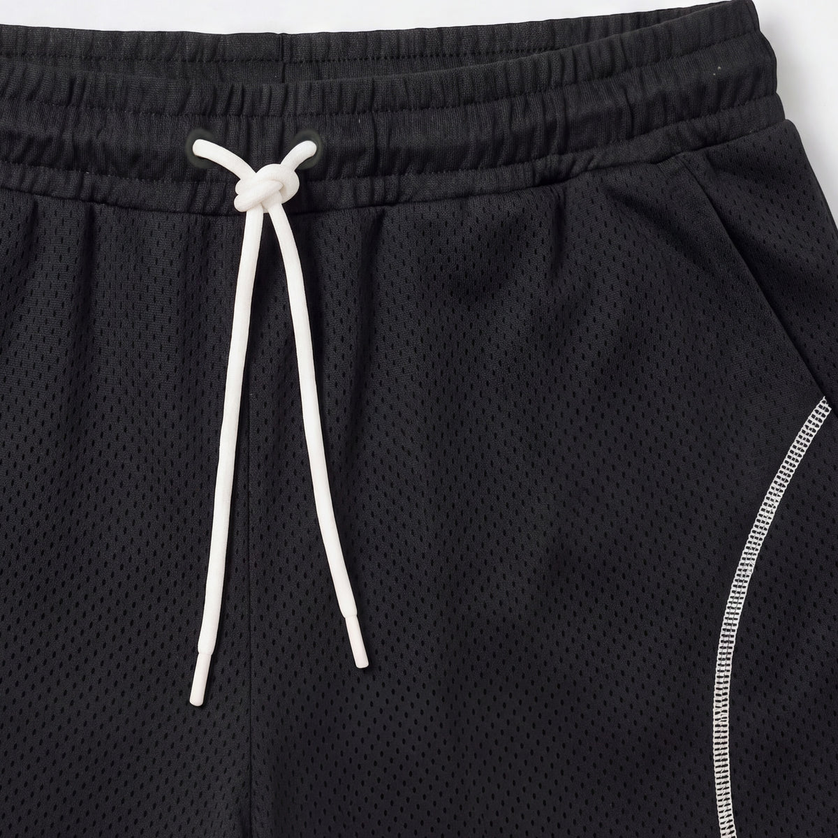 Short WhatUp Mesh Negro y Blanco