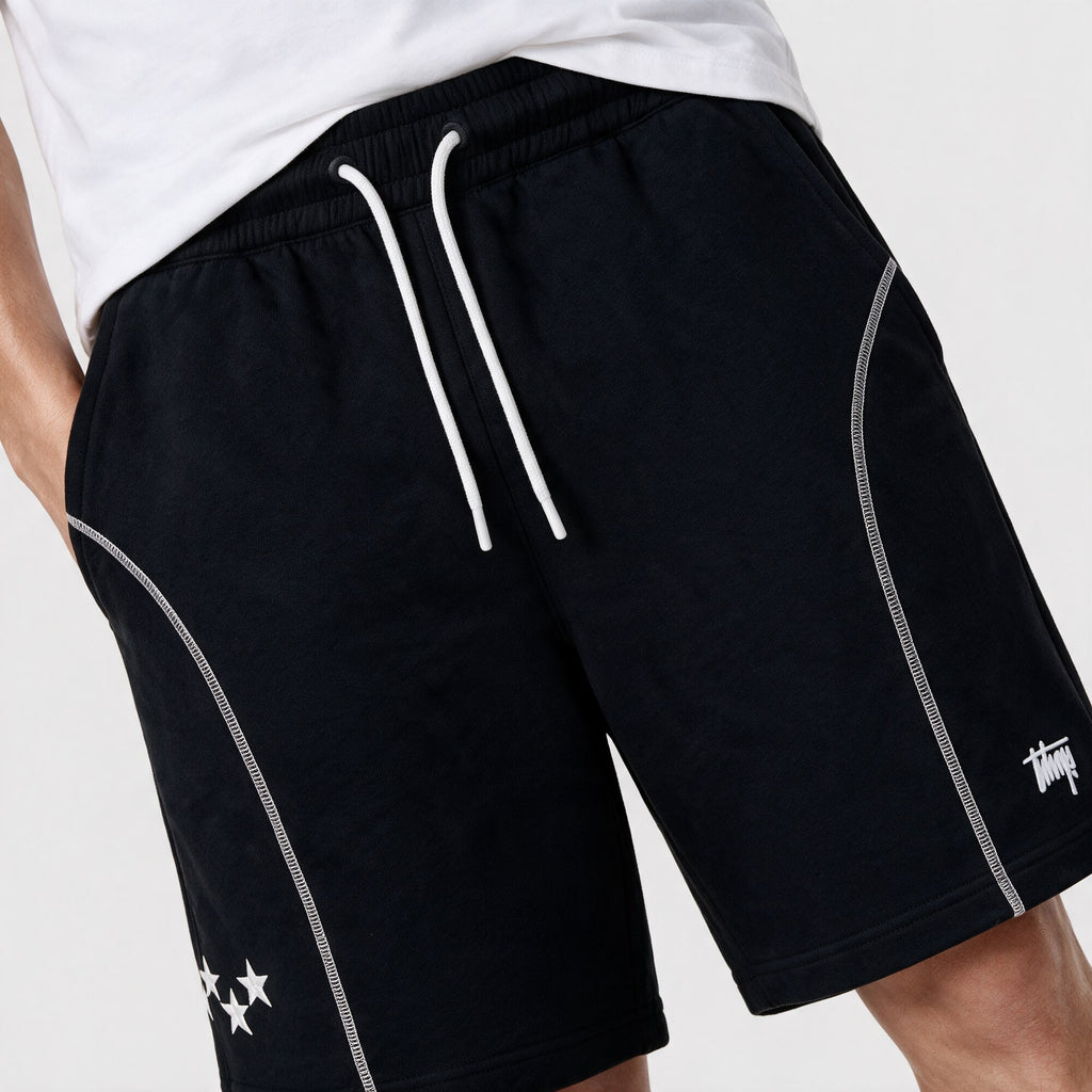 Short WhatUp Mesh Negro y Blanco