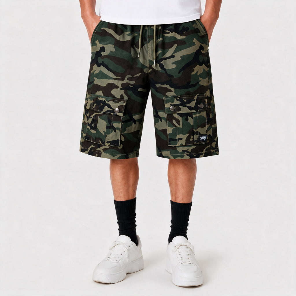 Short Jort WhatUp Gabardina Camo Verde