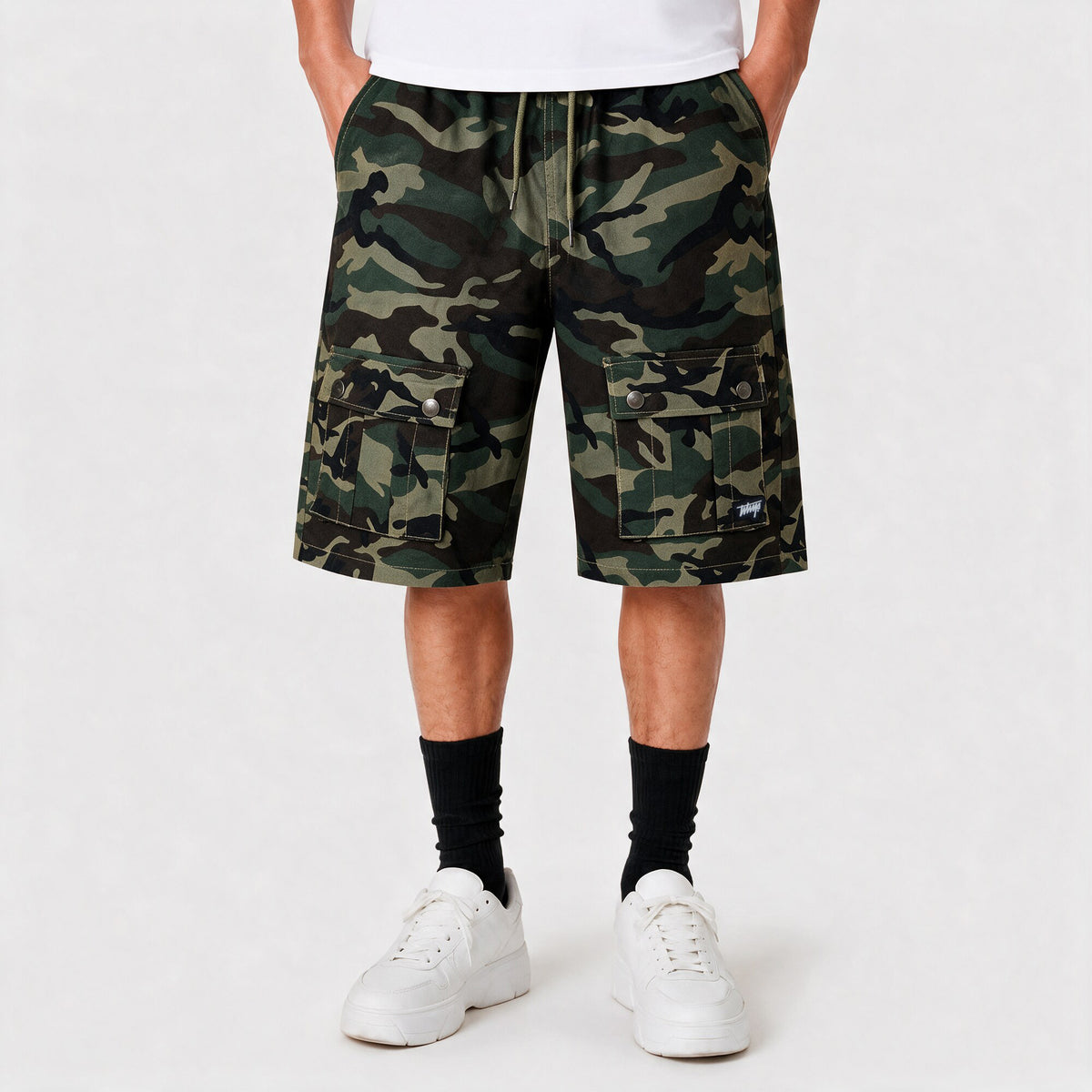 Short Jort WhatUp Gabardina Camo Verde
