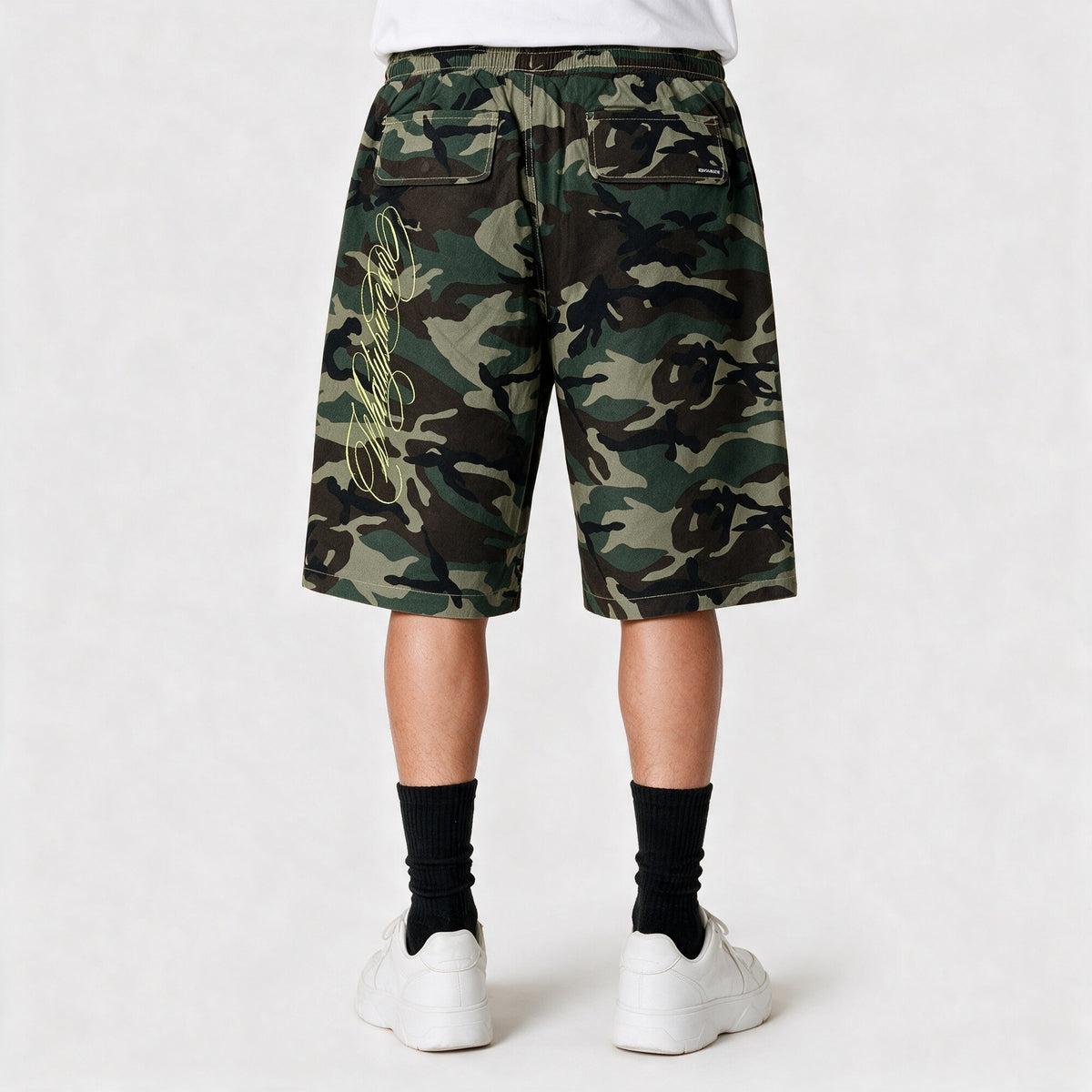 Short Jort WhatUp Gabardina Camo Verde