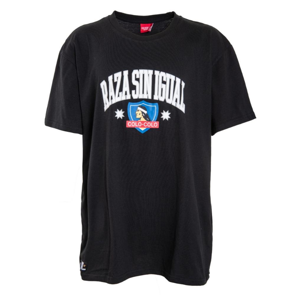 Polera Colo Colo Urbano "Raza Sin Igual" Negra