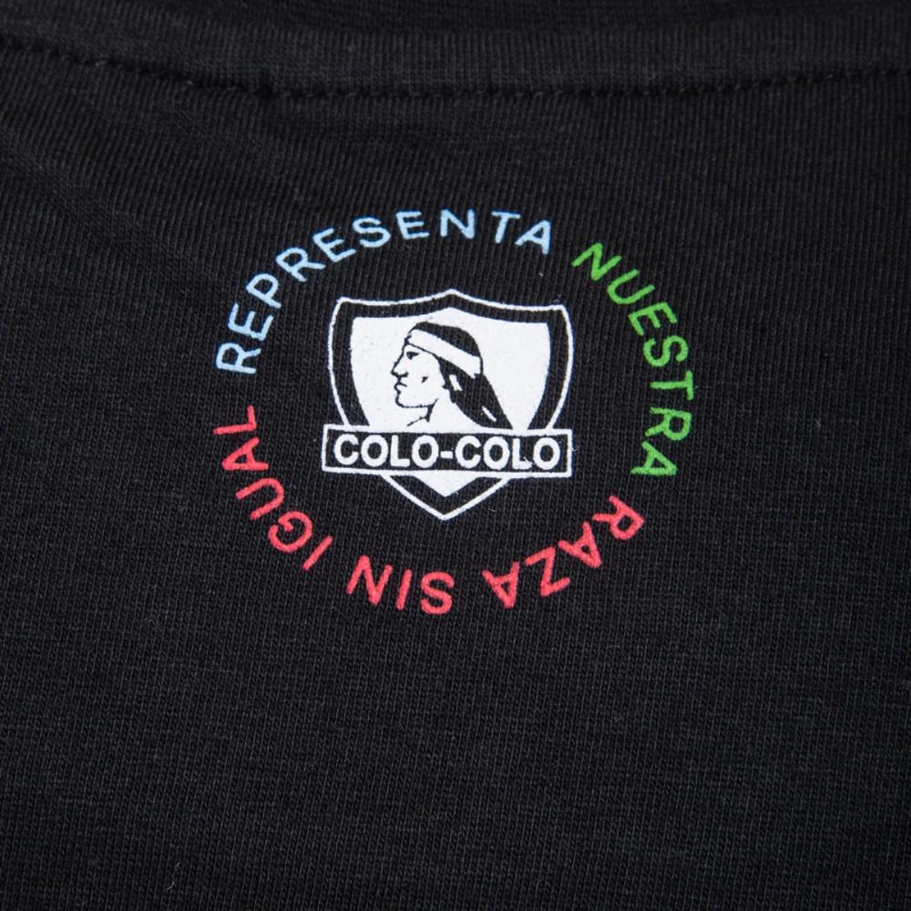 Polera Colo Colo Urbano "Raza Sin Igual" Negra