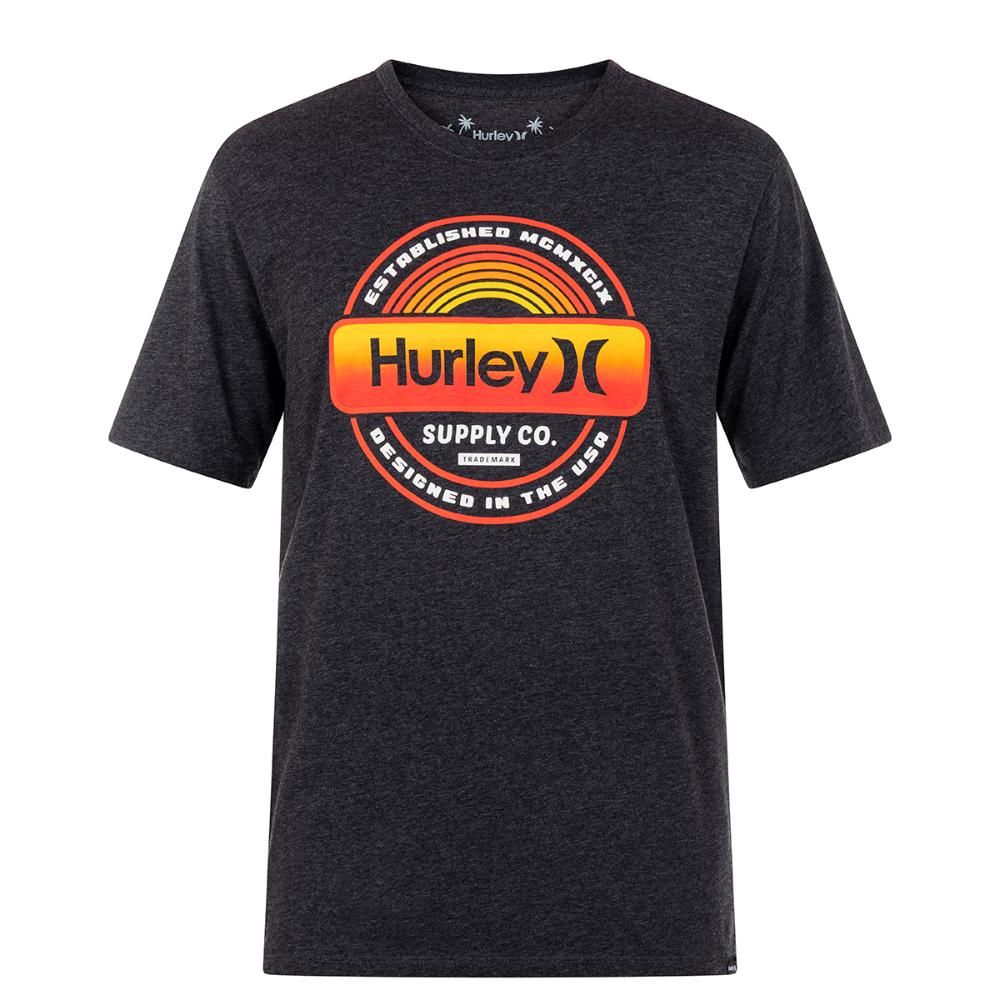 Polera Everyday Label Black Heather Grey