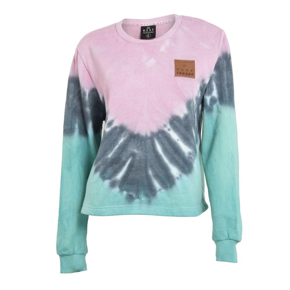 Poleron Women Crew Tiedye Pink Blue