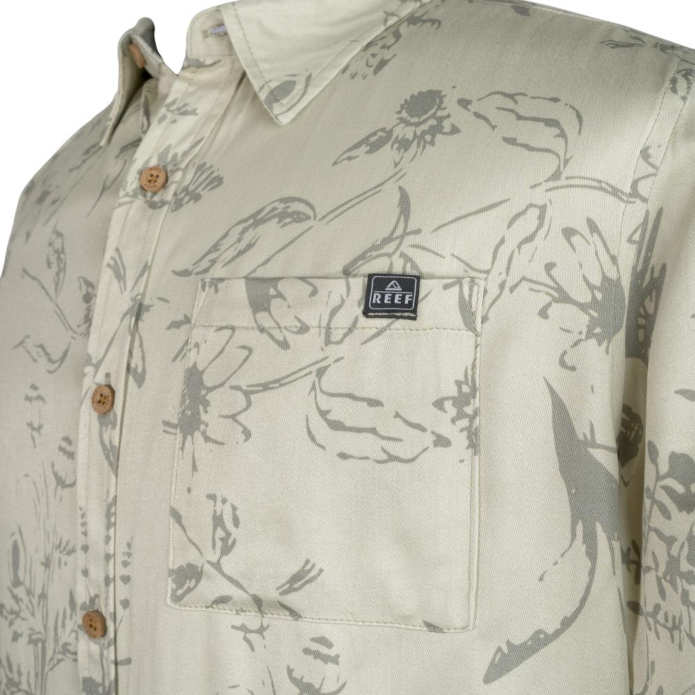 Camisas M/C Reef Hombre Verde Claro
