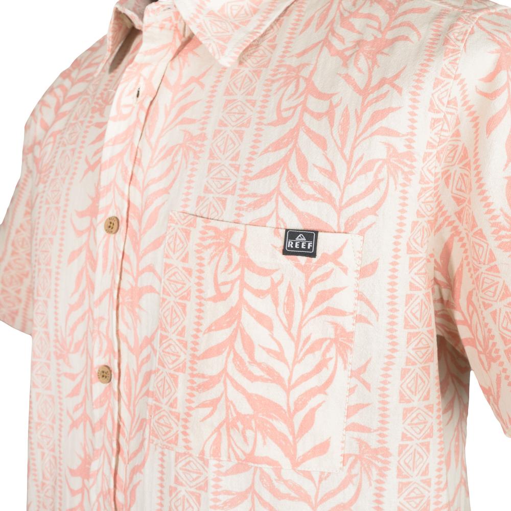 Camisas M/C Reef Hombre Naranjo Claro