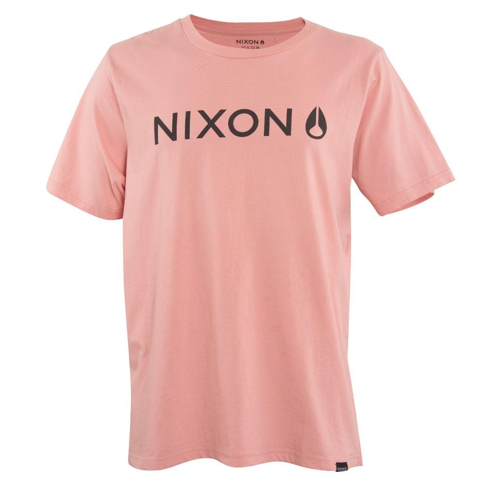 Polera Men Pink Logo Front Black