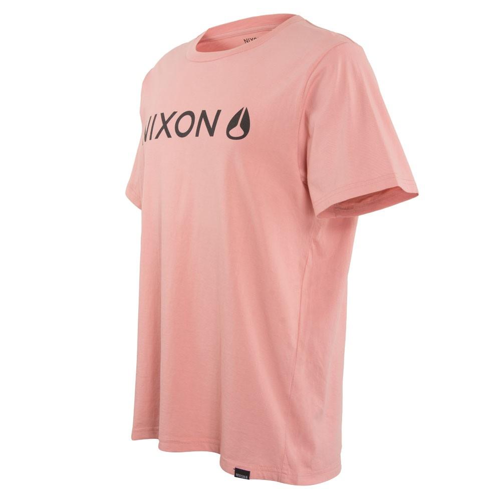Polera Men Pink Logo Front Black