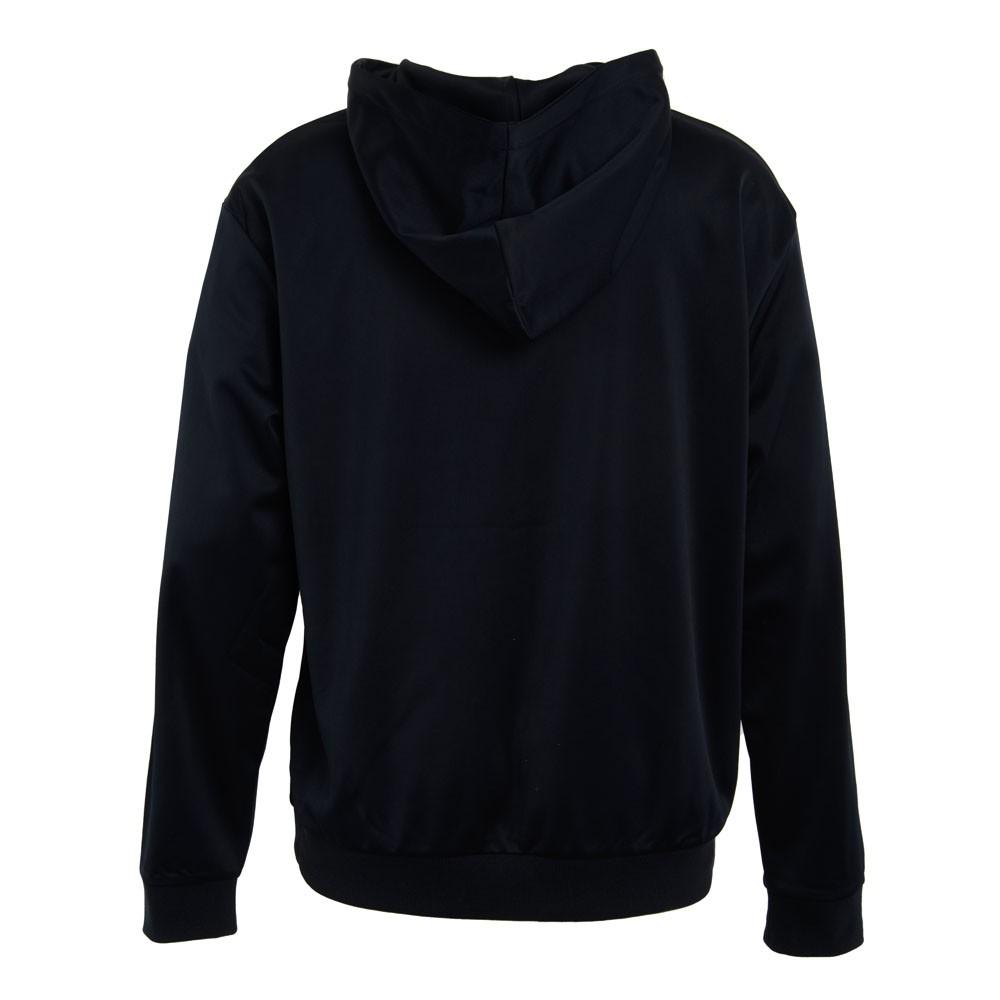 Poleron Men Hoodie Half Zipper Black Grey