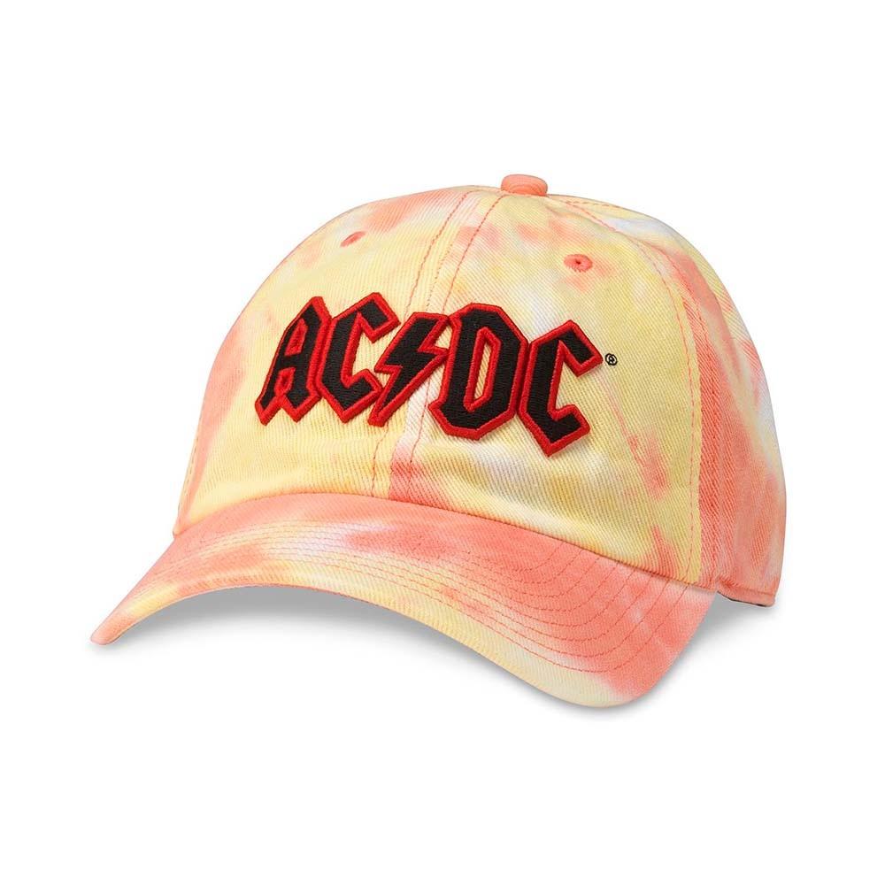 Jockey AC/DC Tie Dye Ball Red Orange Yellow American Needle
