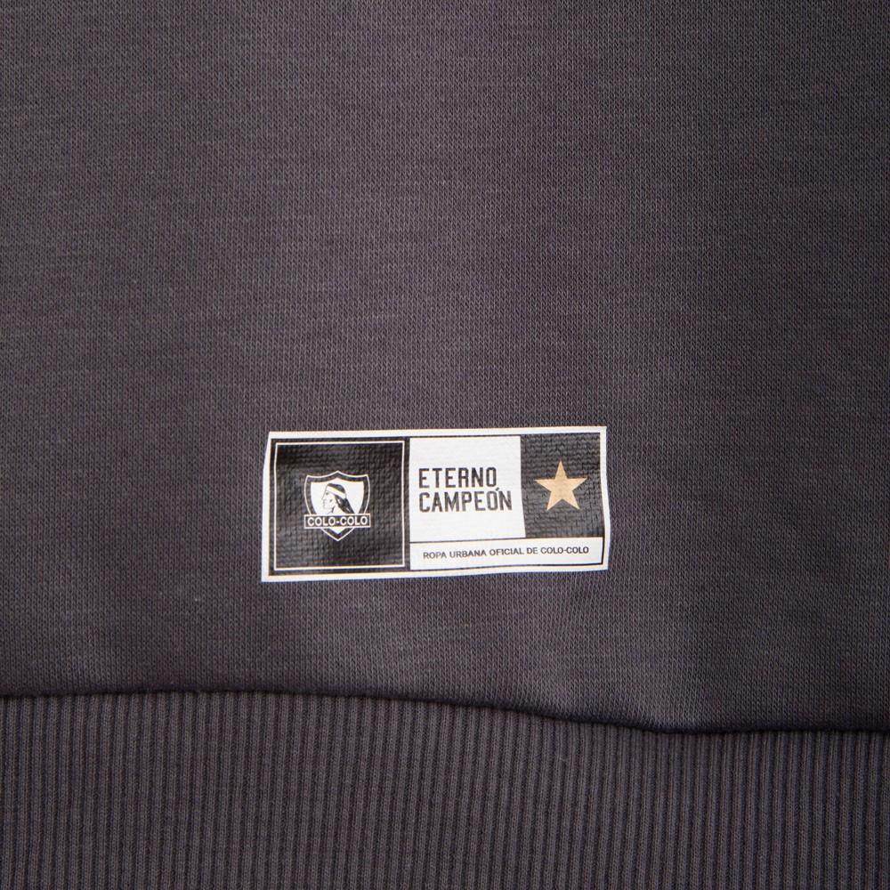 Poleron Colo Colo Urbano "Letters" Gris