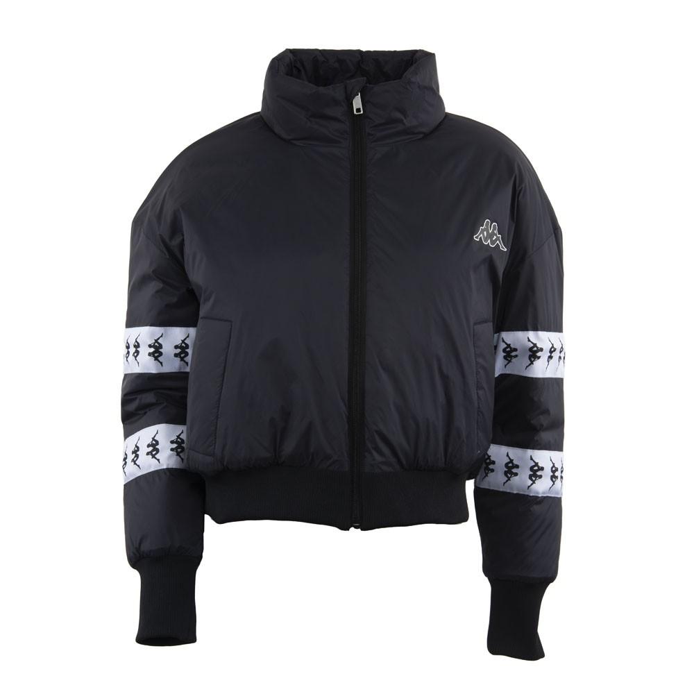 Parka Women Crop Black White