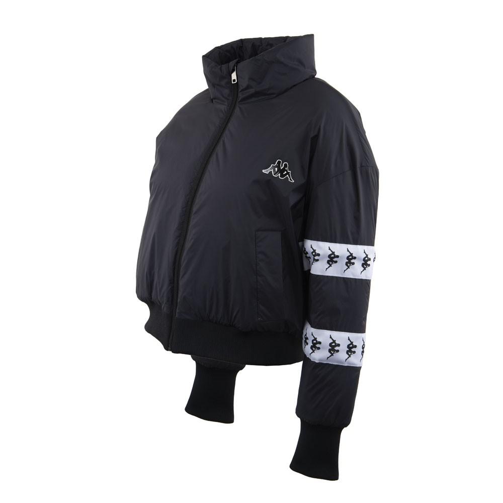 Parka Women Crop Black White