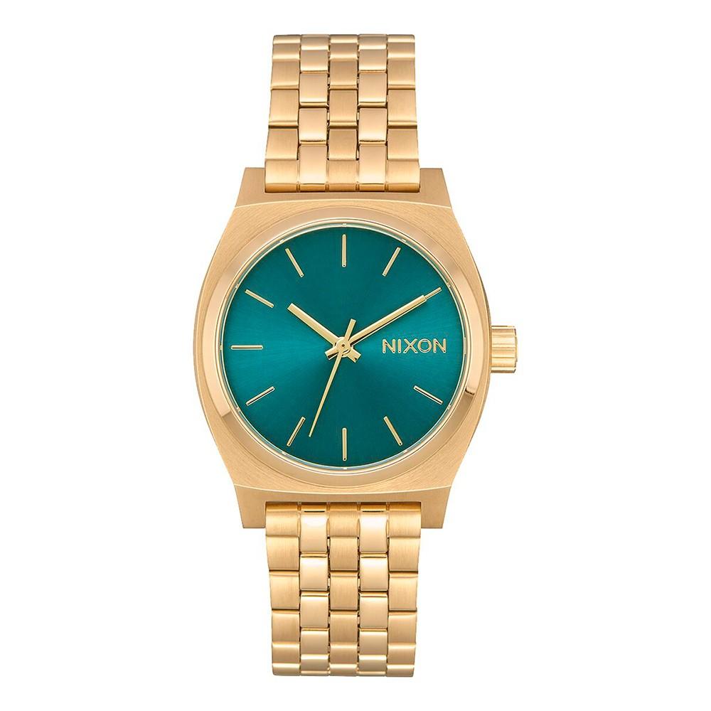 Reloj Medium Time Teller Light Gold Turquoise
