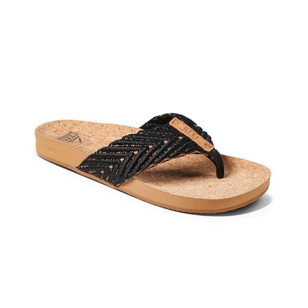 Sandalia Women Cushion Strand Black Natural