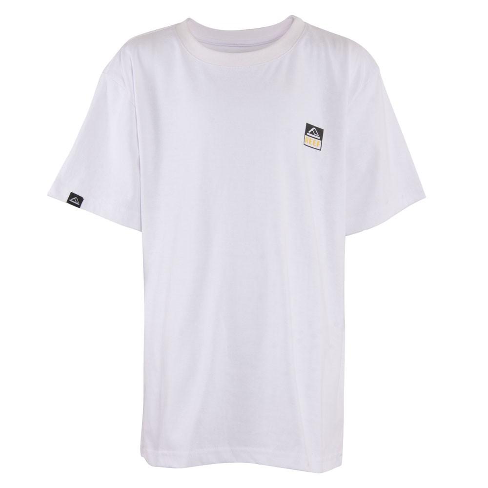 Polera Kids White Logo Black Back