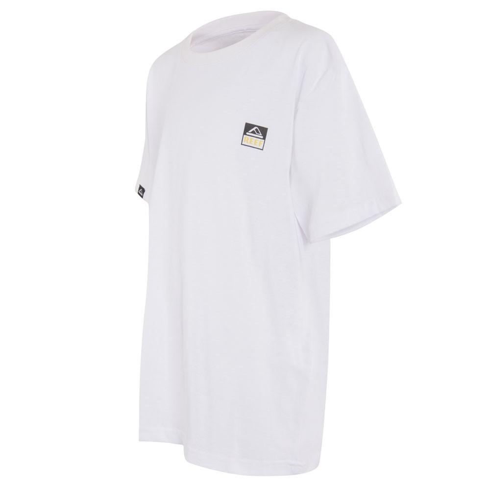Polera Kids White Logo Black Back