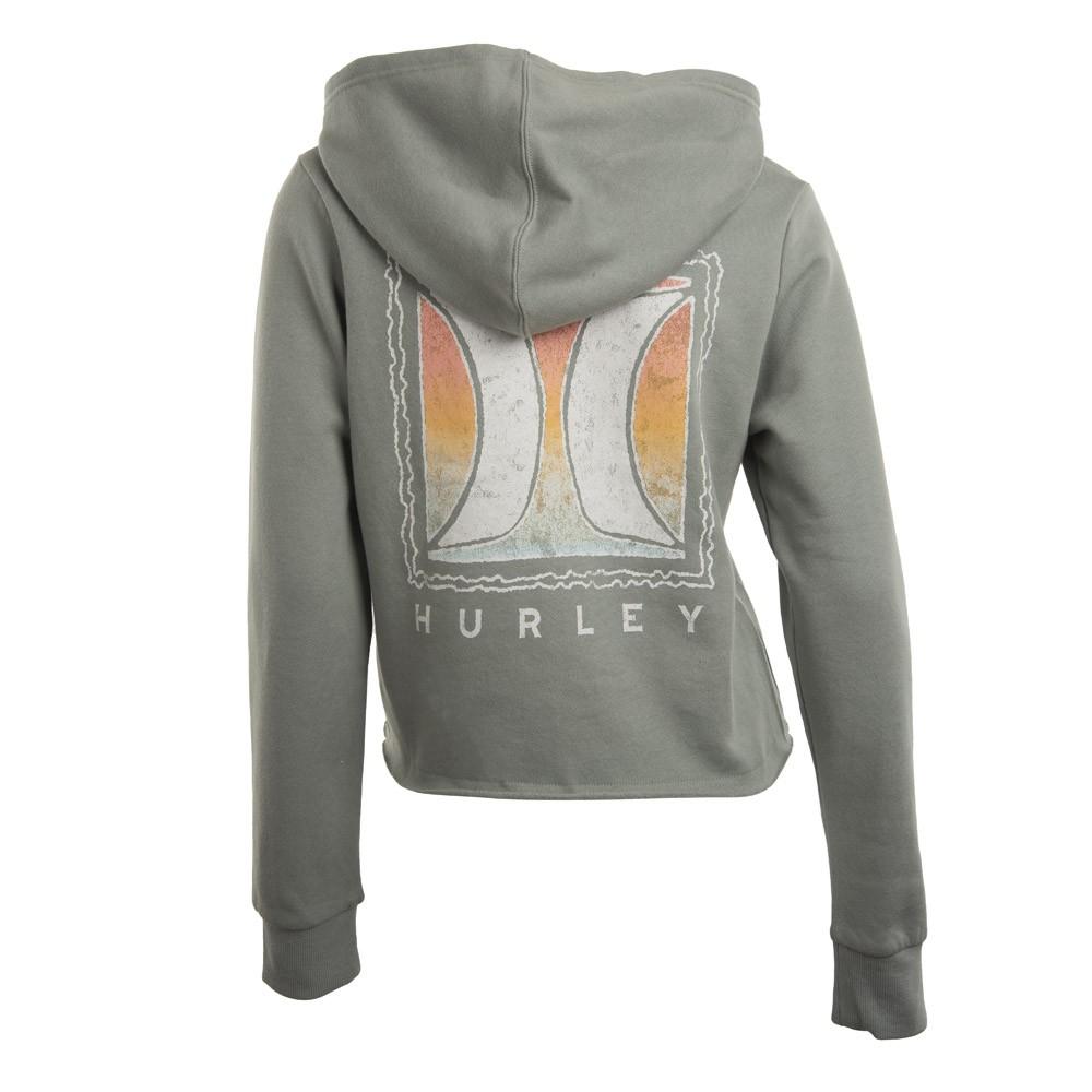 Poleron Crop Top Cloudy Two Cut Of Green Hurley