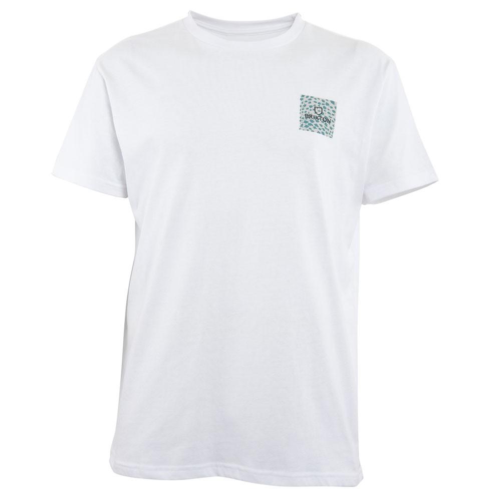 Polera Men White Block Print