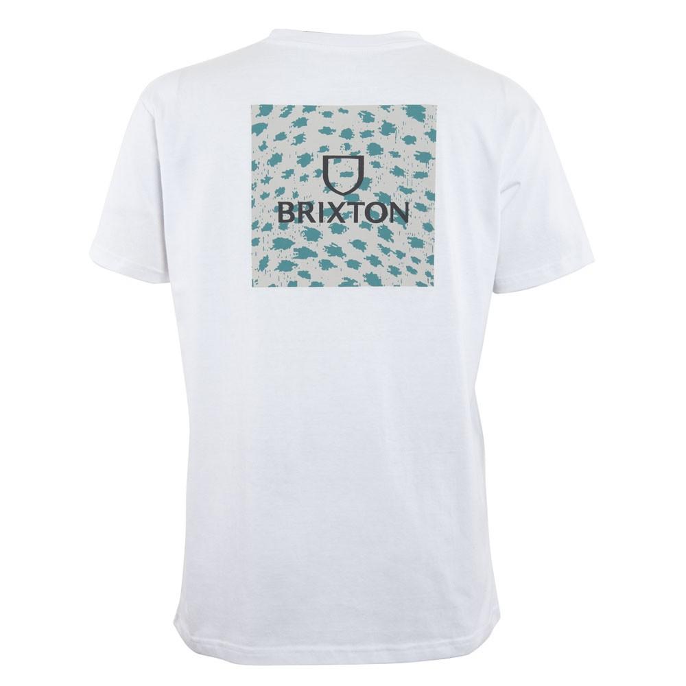 Polera Men White Block Print